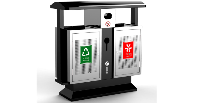 環(huán)衛(wèi)不銹鋼物業(yè)垃圾桶MX21385